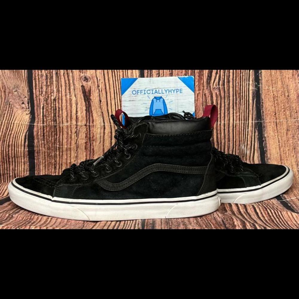 Vans Black Leather/Suede High Top Skate Shoes Size 11 721454